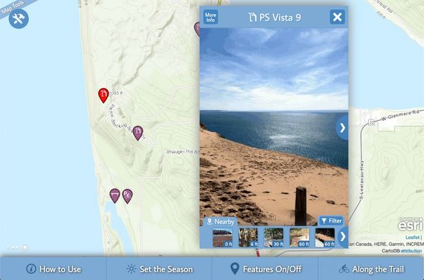 Lake Michigan dunes viewpoint